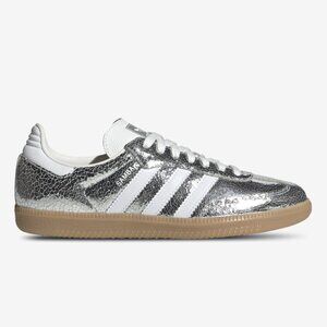 adidas Samba OG Silver Metallic Cracked Leather (Women's) - BRAND NEW size 10